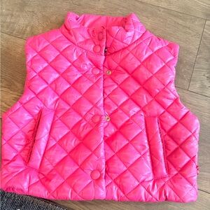 United Colors Of Benetton Bright Pink Quilted Vest